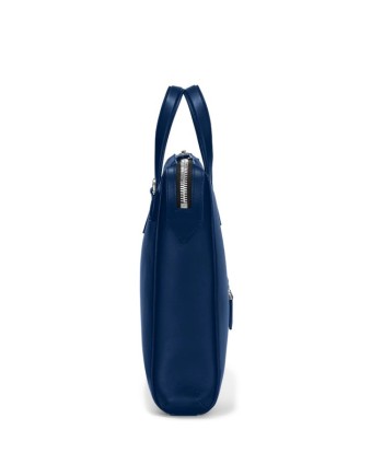 Borsa Portadocumenti Montblanc Meisterstuck Selection Soft in Pelle Blu