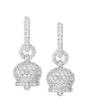 Boucles d'oreilles Chantecler Capri Campanelle en or blanc et pavé de diamants