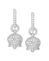 Chantecler Capri Campanelle earrings in white gold and pave diamonds