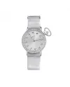 Calabritto28 Watch 32 mm Silver Satin Silver with Zircons