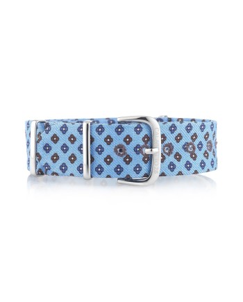 Calbritto28 Arcamone Bleu Clair Bracelet Marron 20 mm