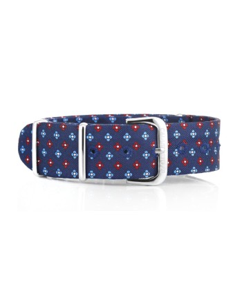 Calbritto28 Arcamone Blue Red strap 20 mm