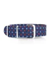 Bracelet Calbritto28 Arcamone Bleu Rouge 20 mm