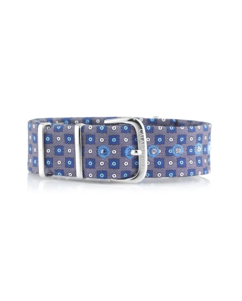 Cinturino Calabritto28 Galilei Grigio-Blu 20 mm