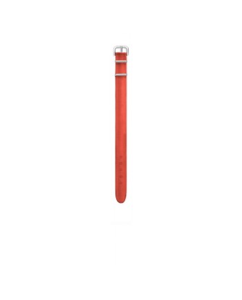 Calabritto28 Coral Red Satin Strap 16 mm