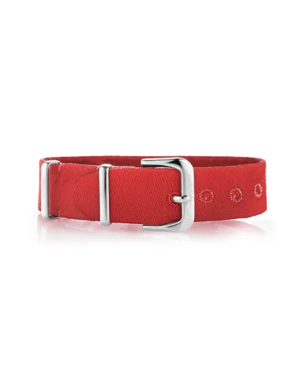 Calabritto28 Bracelet Satin Rouge Corail 16 mm
