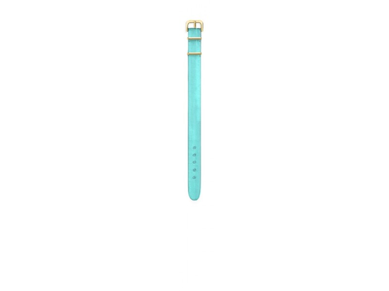 Calabritto28 Satin Turquoise strap 16 mm