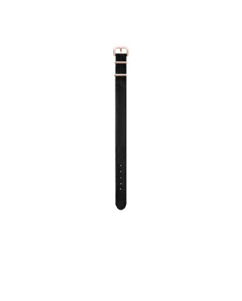 Calabritto28 Black Satin Strap 16 mm