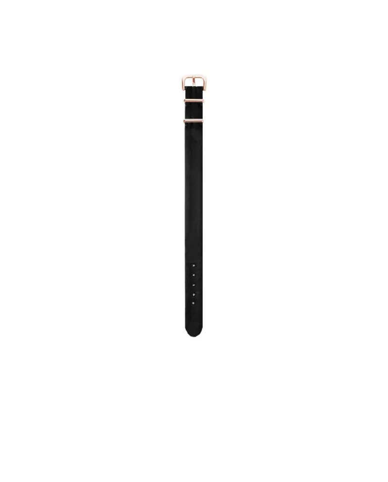 Cinturino Calabritto28 Raso Nero 16 mm