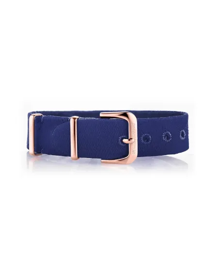 Cinturino Calabritto28 Raso Blu 16 mm