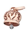 Chantecler Capri campanella ring in rose gold with diamond clapper