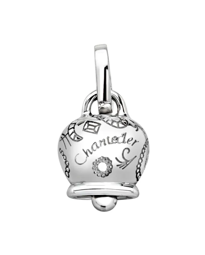 Pendentif Chantecler Capri petit campanelle en or blanc