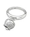 Bague Chantecler Capri en or blanc avec petit grelot en or