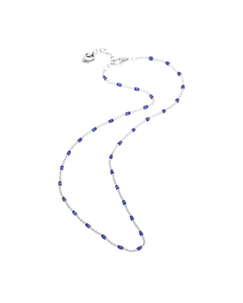 Chantecler Et voilà Necklace in Silver and Blue Shaded Enamel