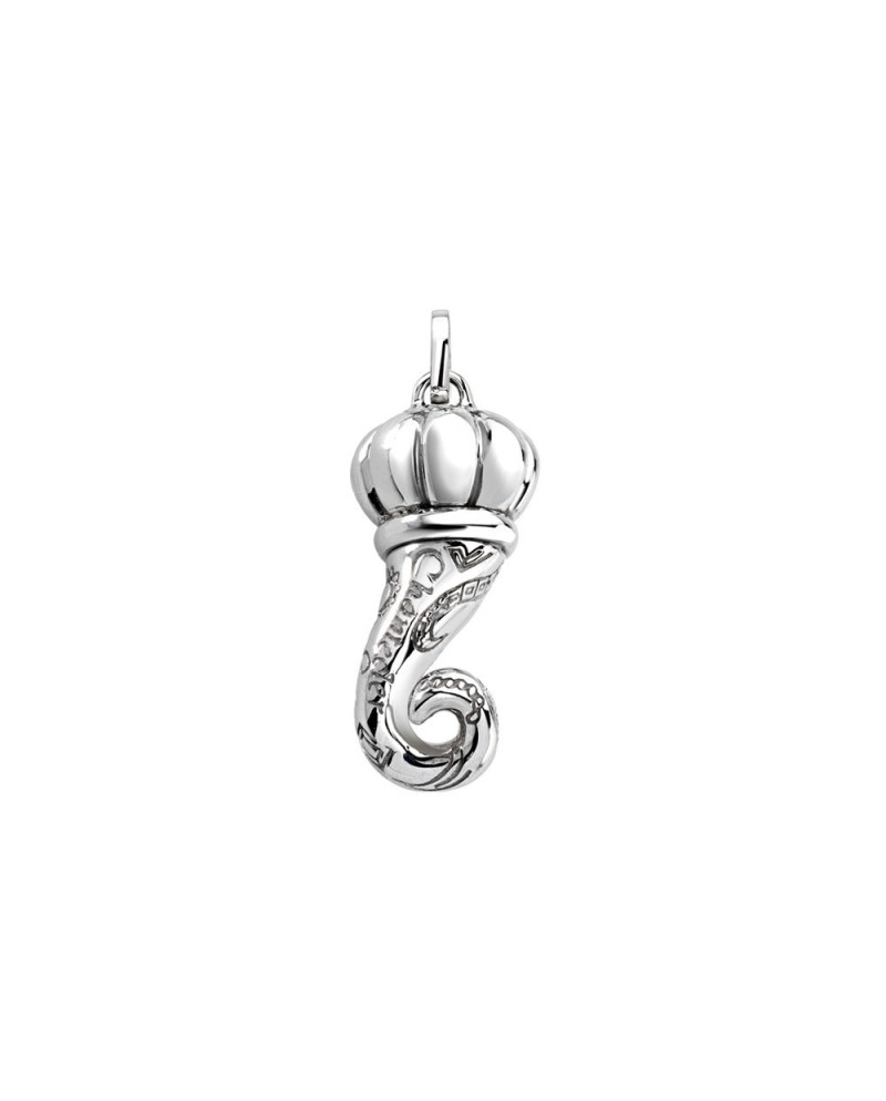 Chantecler Capri Small Horn Pendant in White Gold
