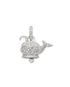 Medium Chantecler Campanella Whale Pendant in White Gold with Diamonds