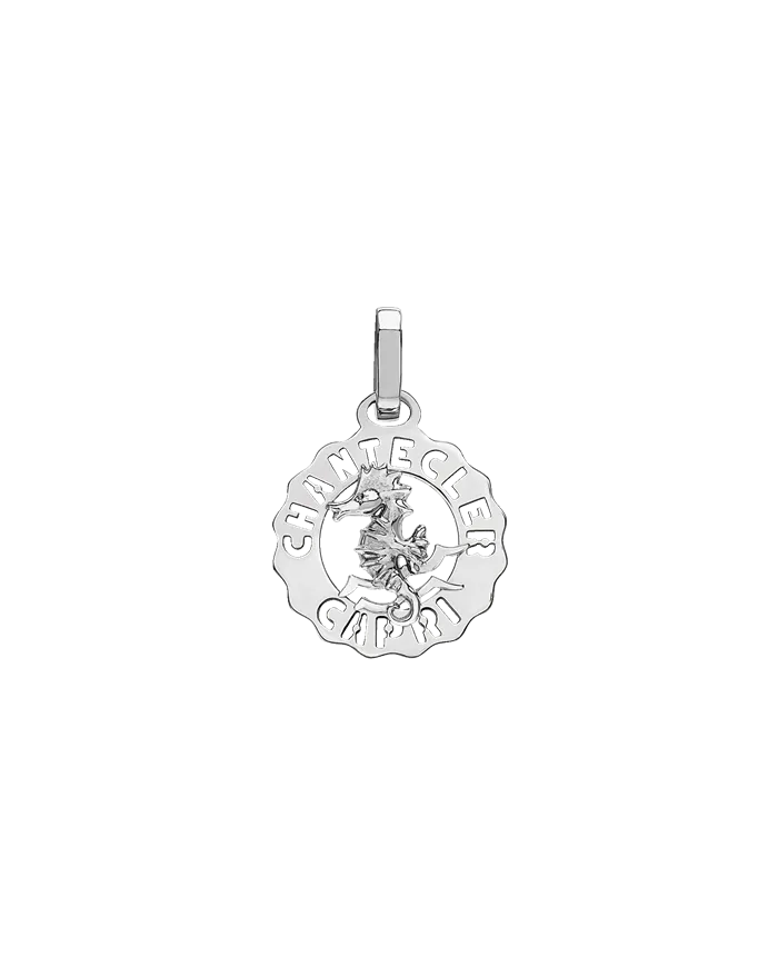 Ciondolo Chantecler Et Volià Logo Mini in Argento con Cavalluccio