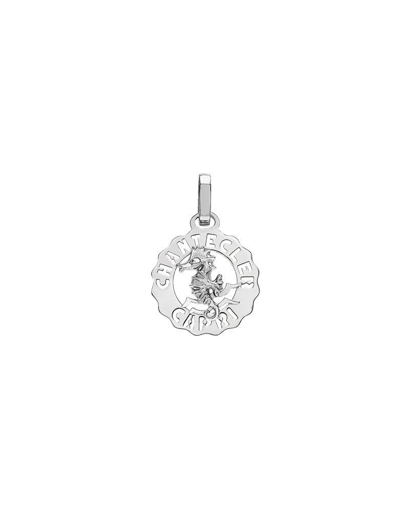 Chantecler Et Volià Logo Mini Pendant in Silver with Horse