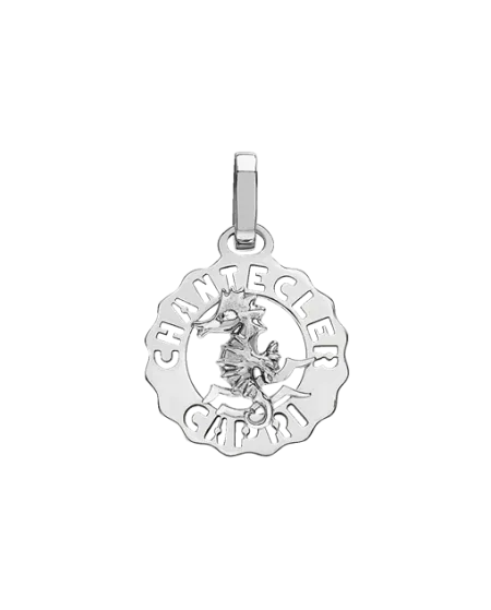 Chantecler Et Volià Logo Mini Pendant in Silver with Horse