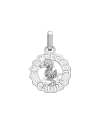 Chantecler Et Volià Logo Mini Pendant in Silver with Horse