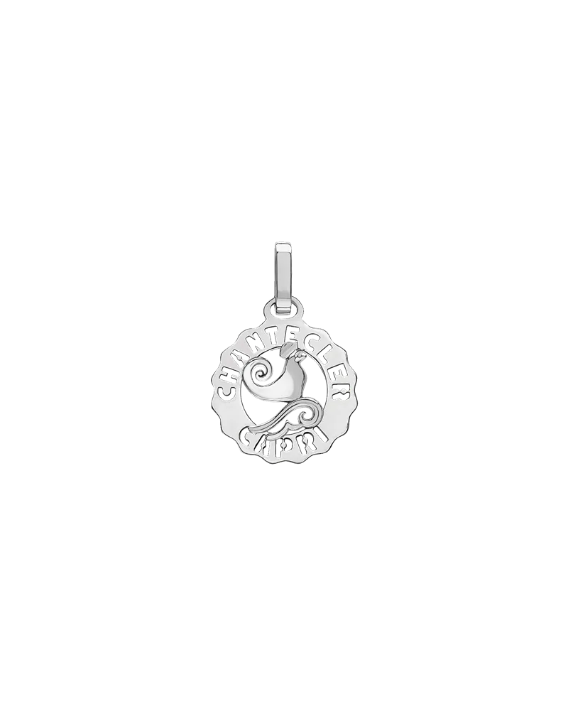 Ciondolo Chantecler Et Volià Logo Mini in Argento con Gallo