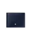 Portafoglio Montblanc Meisterstück a 6 Scomparti in Pelle Blu