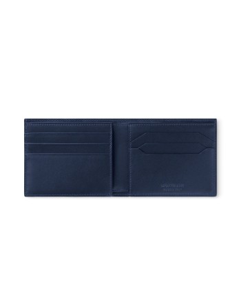 Montblanc Meisterstück Wallet 6 Compartments in Blue Leather