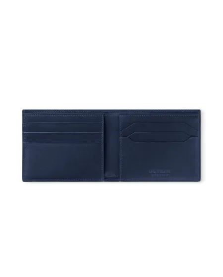Montblanc Meisterstück Wallet 6 Compartments in Blue Leather