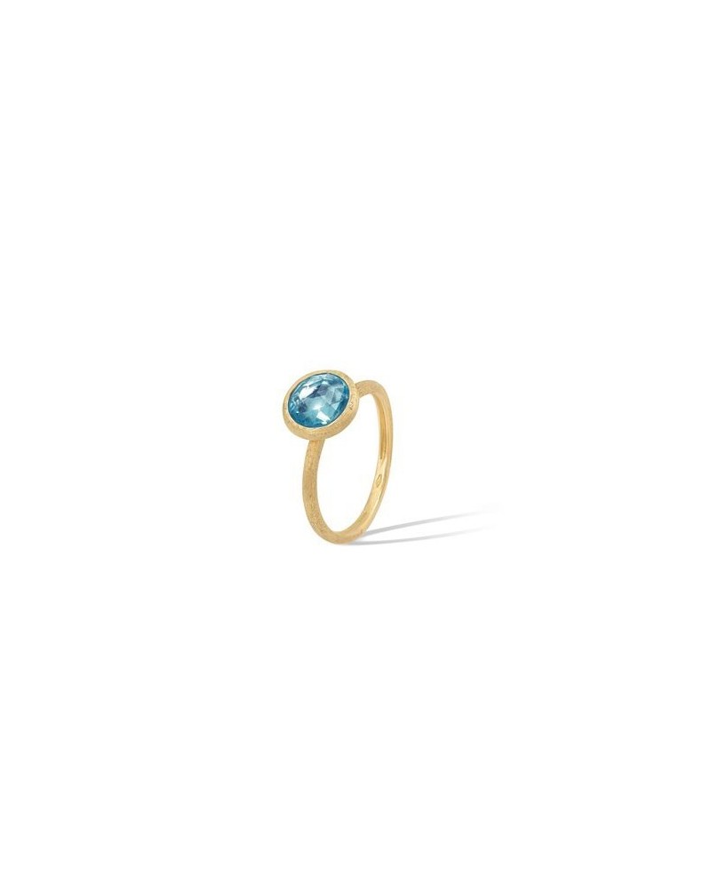 Marco Bicego Jaipur Ring in Yellow Gold with Blue Topaz