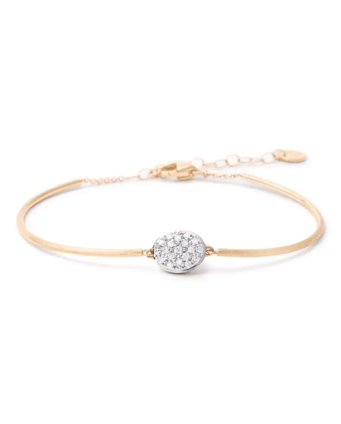 Marco Bicego Bracelet Semi-Rigide Seville en Or Jaune et Diamants