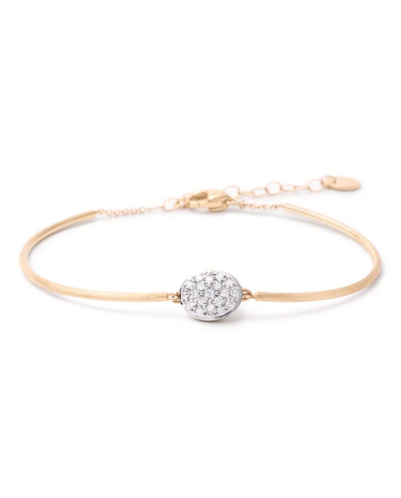 Marco Bicego Bracelet Semi-Rigide Seville en Or Jaune et Diamants