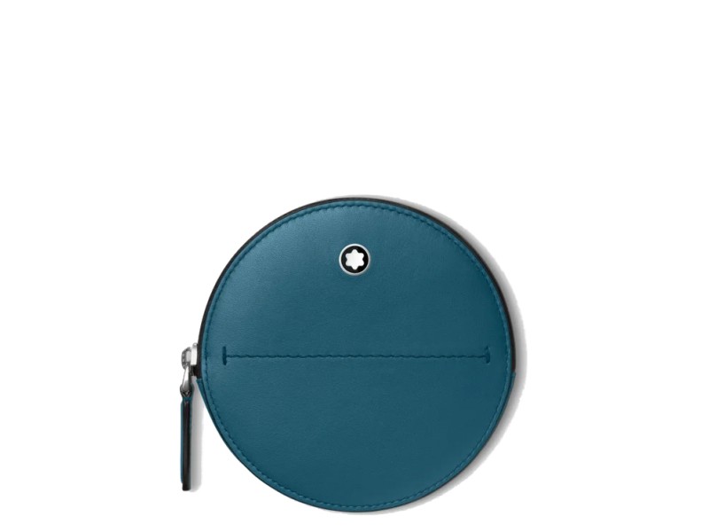 Montblanc Selection Soft Round Case in Teal Leather