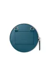 Étui rond souple Montblanc Selection en cuir bleu sarcelle