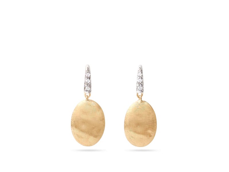 Marco Bicego Siviglia earrings in yellow gold with diamonds