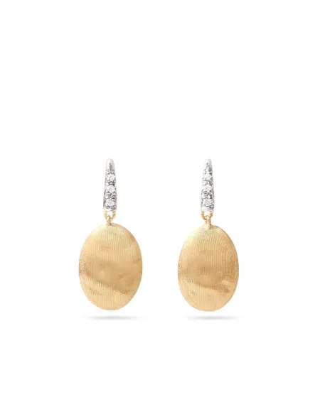 Marco Bicego Siviglia earrings in yellow gold with diamonds
