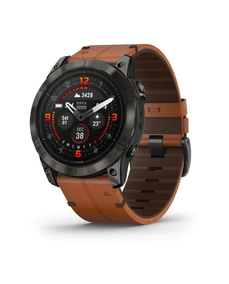 Montre Connectée Garmin Epix Pro Gen 2 Édition Sapphire Gris Carbone Dlc Titane 51 mm