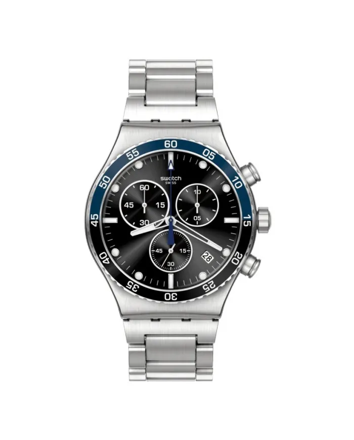 Montre chronographe Swatch Irony bleu foncé