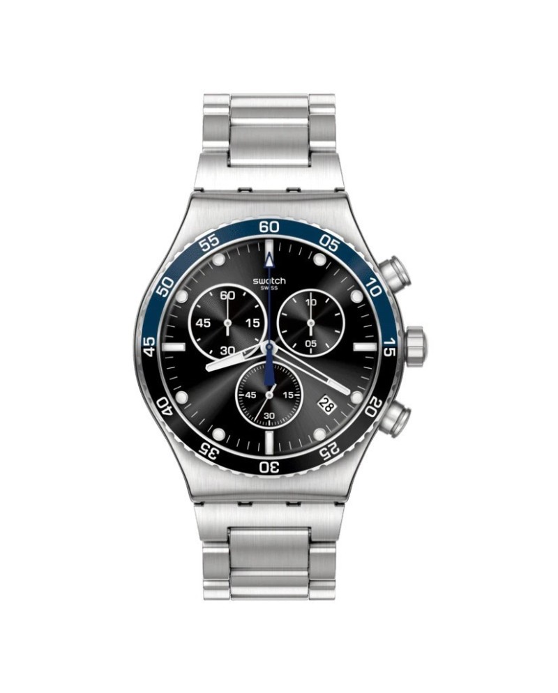 Montre chronographe Swatch Irony bleu foncé