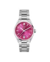Orologio Tag Heuer Carrera 36 mm con Quadrante Rosa e Cinturino in Acciaio