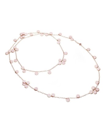 Collier Chantecler Capri avec pampilles en or et émail rose poudré