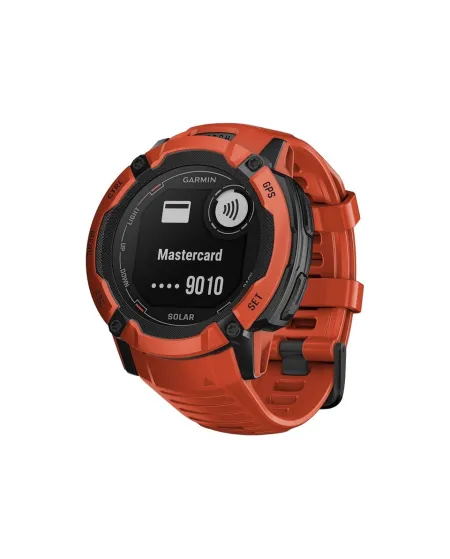 Montre connectée Garmin Instinct 2X Solar Flame Rouge