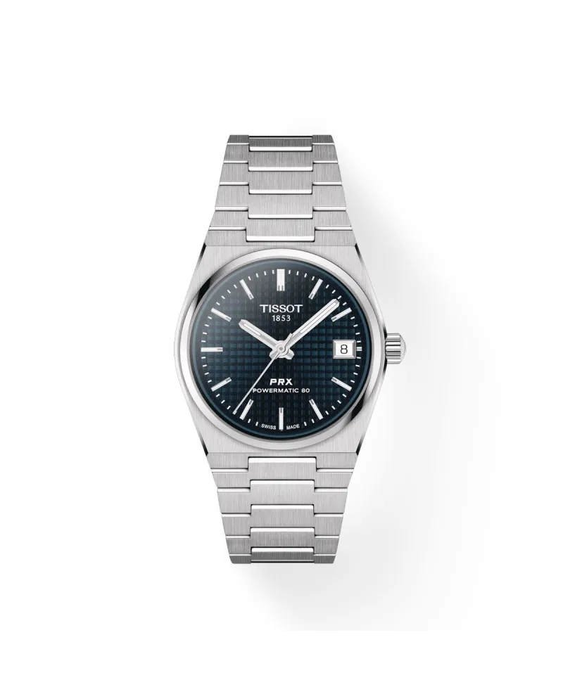 Tissot PRX Powermatic 80 Watch with Blue Dial and Steel Bracelet 35 mm Tissot PRX Powermatic 80 Watch with Blue Dial and Steel Bracelet 35 mm