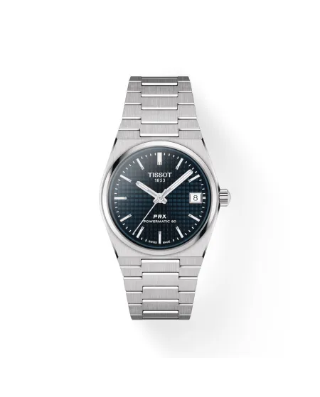 Orologio Tissot PRX Powermatic 80 con Quadrante Blu e Bracciale in Acciaio 35 mm