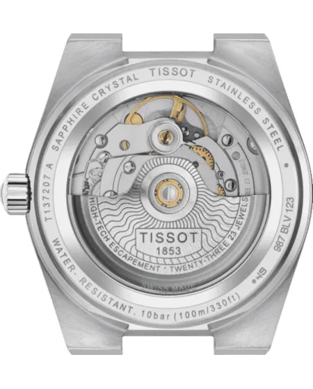 Tissot PRX Powermatic 80 Watch with Blue Dial and Steel Bracelet 35 mm