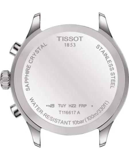 Tissot Chrono XL Classic Watch with Green Dial and Steel Bracelet