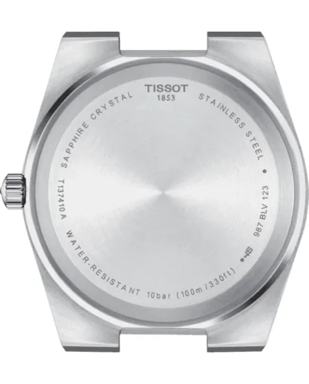 Tissot PRX Watch with Black Dial and Rubber Strap