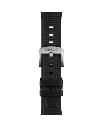 Montre Tissot PRX avec cadran noir et bracelet en caoutchouc