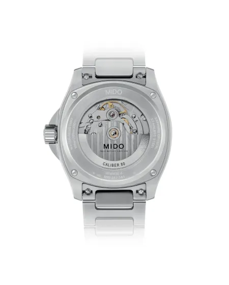 Mido Multifort TV Big Date Green Watch with Steel Strap