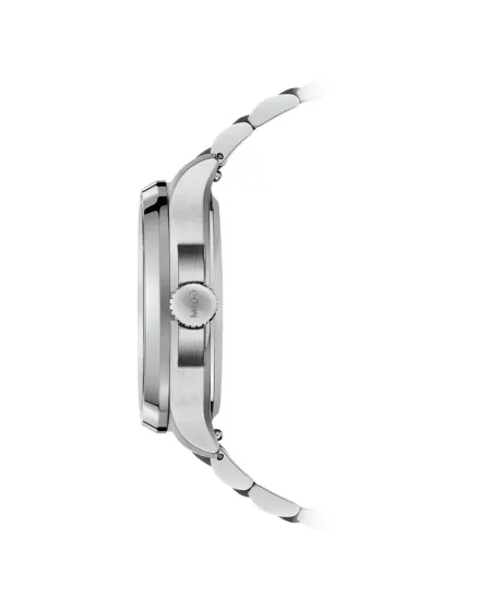 Mido Multifort TV Big Date Green Watch with Steel Strap