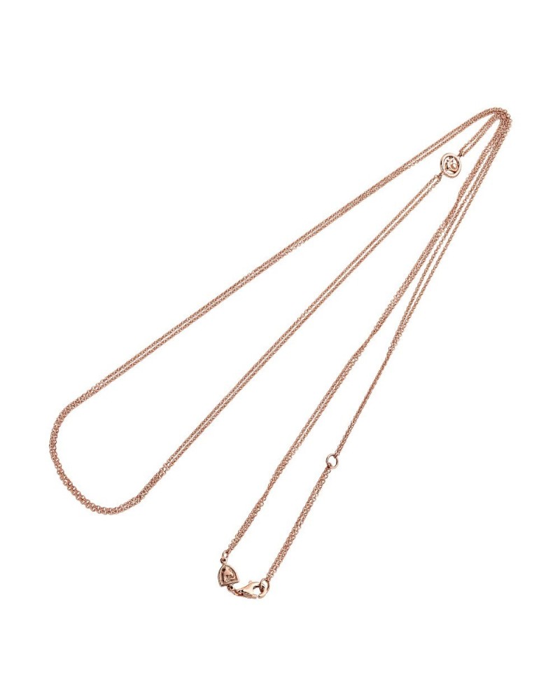 Collier Chantecler Capri double rolo en or rose avec coq